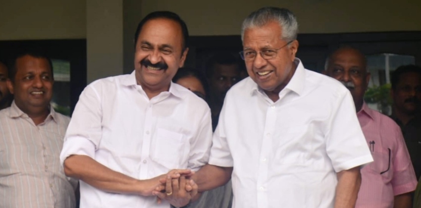 പ്രതിപക്ഷ നേതാവ് പിണറായി വിജയനെ സന്ദർശിച്ച് വി.ഡി. സതീശൻ